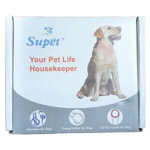 Supet Dog Prong Collar Adjustable Pinch Training Collar Quick Release 16-18 inch